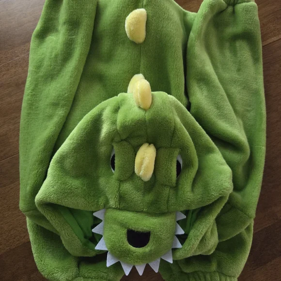 Green Dinosaur Kids Costume - Picture 4 of 4